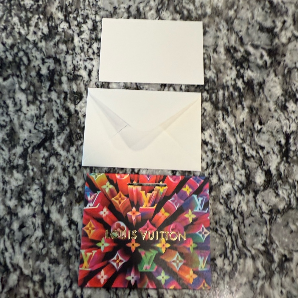 Louis Vuitton Vibrant Multicolor Card with White Envelope